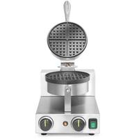 HENDI Waffeleisen rund, 230V/1000W, 250x491x(H)285mm
