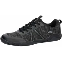 LICO Unisex Aride Barfußschuhe, Schwarz/Grau, 43 EU