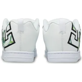 DC Shoes "Court Graffik", Damen, Gr. 9(42), liquid fuego weiß, Obermaterial: Leder (Kuh) / Futter: Textil / Außensohle: Gummi., Schuhe Schnürschuh
