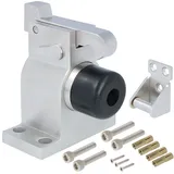 MS Beschläge Bodentürstopper Silber 1 cm