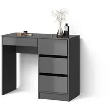 livinity® Schminktisch Imola, mit 4 Schubladen, - Grau