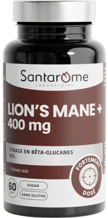 Santarôme Lion’s Mane 400mg Konzentration & Gedächtnis 60 Kapseln