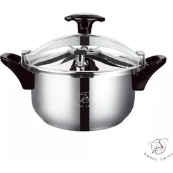 Royal Swiss Schnellkochtopf, Dampfkocher 8 Liter schnellkocher aus Edelstahl