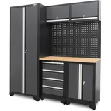 Weber-Werke Werkstattschrank 8-teilig Metall grau