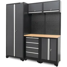 Weber-Werke Werkstattschrank 8-teilig Metall grau