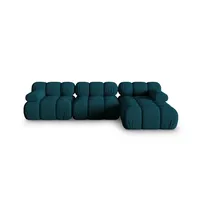 Micadoni Ecksofa Bellis, modular 4-Sitzer blau