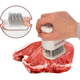 BROWIN Fleischzartmacher Steak Edelstahl Kunststoff Weiß