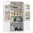 Küchenschrank 40 x 76 x 135,8 cm Weiß
