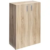 CASARIA Kommode Vela 115,5 x 60 x 30 cm Eiche / Braun
