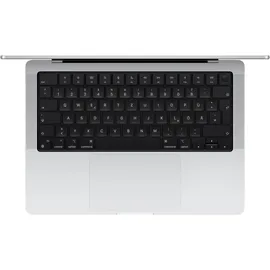 Apple MacBook Pro 14''", silber (silberfarben), 24 GB RAM 512 GB SSD, M4 Pro 12C CPU/16C GPU/16C N.E. 24GB 512GB 70W USB-C DE (Z1FB-MX2E3D/A-07MT39)