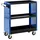 Tech-Craft Werkzeugrollwagen mit Seitenwänden & 3 Ablagen 80x 42x 80 cm blau