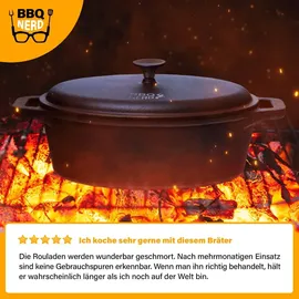 let's build brands BBQ Nerd Bräter 33 x 26 cm oval