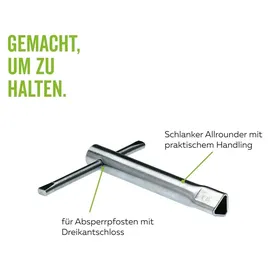 GAH Alberts Dreikantschlüssel verzinkt 17 mm
