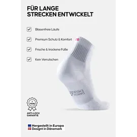 Danish Endurance Long Distance Tennissocken 3er Pack Weiß 43-47
