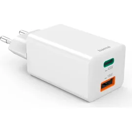 Hama GaN Schnellladegerät, 45W, USB-C/USB-A, weiß (00201993)