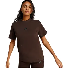 adidas Seasonal Essentials Leopard Print T-Shirt with 3-Stripes, aurora coffee/multicolor XL