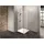 Dusbad Vital 2 Eckdusche mit Pendeltür links 100 x 90 cm silber ESG-Glas