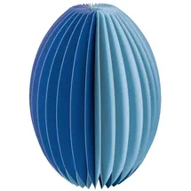 REMEMBER Papiervase Yuki blue Ø 2-farbige Vase mit Glaszylinder – 25cm, ø 18 cm