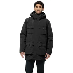 Jack Wolfskin Winterjacke Eiswald 3in1 Parka (atmungsaktiv, wasserdicht, winddicht) schwarz Herren