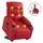 vidaXL Massagesessel mit Aufstehhilfe Kunstleder 93 x 99,5 x 93 cm Rot