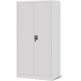 Jan Nowak Werkzeugschrank Werkstattschrank mit Schubladen Flügeltüren 3 Fachböden Pulverbeschichtung 185 cm x 92 cm x 50 cm (Grau)