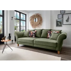 Big-Sofa HOME AFFAIRE "Tassilo", grün, B:266cm H:95cm T:110cm, 100% Polyester, Sofas