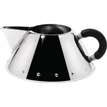 Alessi Rahmkännchen aus Edelstahl mit Griff aus PA, schwarz