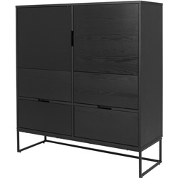 Tenzo Lipp Hochschrank Metall/Holzwerkstoff 118x40x127 cm