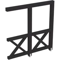 SKANHOLZ Skan Holz Andreaskreuz-Seitenwand für Terrassenüberdachung 250 cm, anthrazit