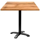 Restootab Tisch Bazila 70x70cm - Modell Heller Tanin