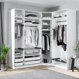 BASED Eckschrank UNIT 91,1 x 242,2 x 91,1 cm Weiß