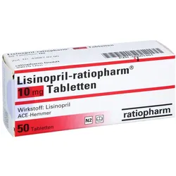 Lisinopril-ratiopharm 10 mg Tabletten 50 St
