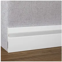 PROVISTON Licht Sockelleiste 15 x 100 x 2000 mm Moderne Lichtleiste Eckiges Profil Hochwertige LED Fußleiste Kunststoff Weiß Wasserfest, Robust und Langlebig