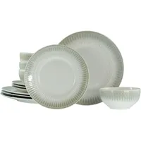 CreaTable Celadon Tellerset 12-tlg. Mehrfarbig/Beige