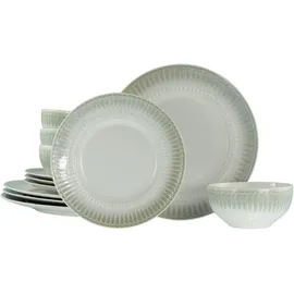 CreaTable Celadon Tellerset 12-tlg. Mehrfarbig/Beige