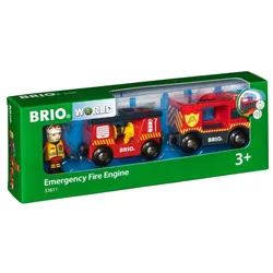 BRIO Bahn - Feuerwehr-Leiterfahrzeug mit Licht und Sound