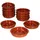 Mambocat 12er Set Cazuela mit Griffen Ton-Schale Bernd Ø 12cm Größe S Mittelalter Wikinger
