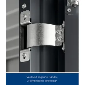 hörmann stauraumsysteme Juno Gerätehaus 2,14 x 2,62 m Anthrazitgrau