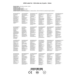 CO2-Schlauchtüllenset, 8 Teile - 10mm