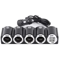 PNI Auto Feuerzeug Splitter PNI Feuerzeug 04 12V / 24V 4 Ausgänge, 2xUSB, LED-Anzeige