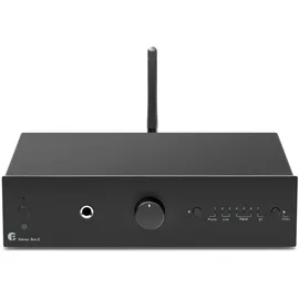 Pro-Ject Stereo Box E Vollverstärker mit Bluetooth und MM Phono Vorstufe schwarz