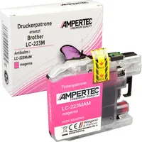 Ampertec Kompatible Tinte ersetzt Brother LC-223M magenta