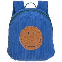 Lässig Kleiner Kinderrucksack für Kita Kindertasche Krippenrucksack mit Brustgurt, 20 x 9.5 x 24 cm, 3,5 L/Tiny Backpack Cord Little Gang Smile blue