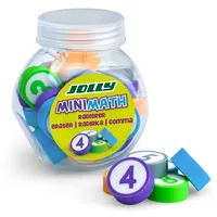 Jolly Radiergummi MiniMath farbsortiert, 24 St.