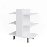 Vicco Waschbeckenunterschrank Fynn 60 x 70 cm mit 6 Ablagen Weiß