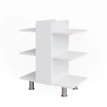 Vicco Waschbeckenunterschrank Fynn 60 x 70 cm mit 6 Ablagen Weiß