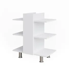 Vicco Waschbeckenunterschrank Fynn 60 x 70 cm mit 6 Ablagen Weiß