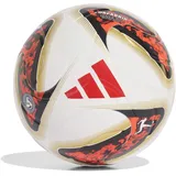 adidas Bundesliga 26/27 Torfabrik League J350 Ball, White/Black/solar red, 4