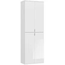 VCM ProjektX Kleiderschrank 4 Türen weiß.