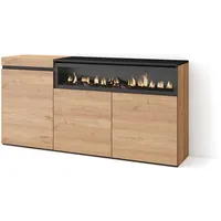 SKRAUT HOME Sideboard, Mehrfarbig, Holzwerkstoff, Rechteckig, 35x75x150 cm, Wohnzimmer, Kommoden - Sideboards, Sideboards